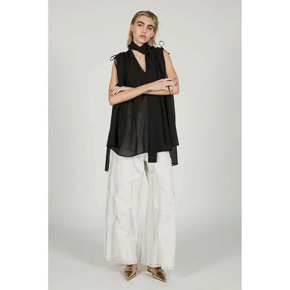 
                  
                    Scarf Neck Blouse-MLTI-
                  
                