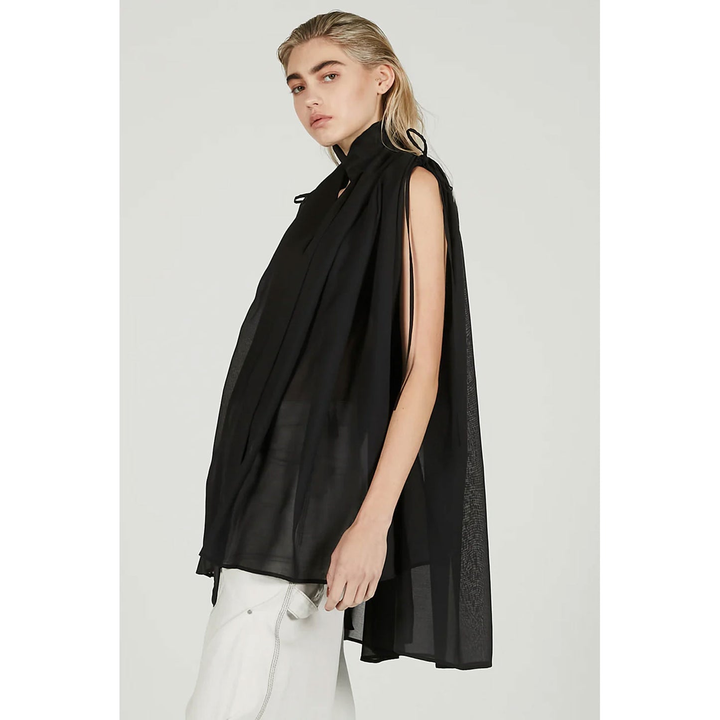 
                  
                    Scarf Neck Blouse-MLTI-
                  
                