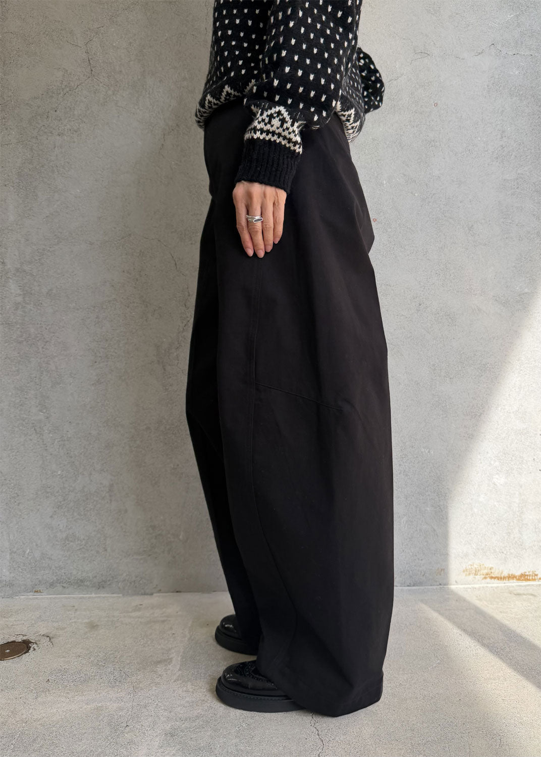 
                  
                    BARREL LEG CHINO TROUSERS
                  
                