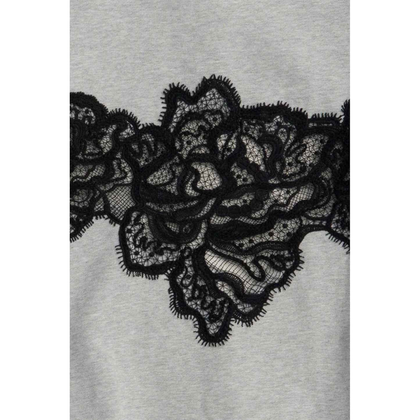 
                  
                    Lace Sweatshirt-GREY-
                  
                