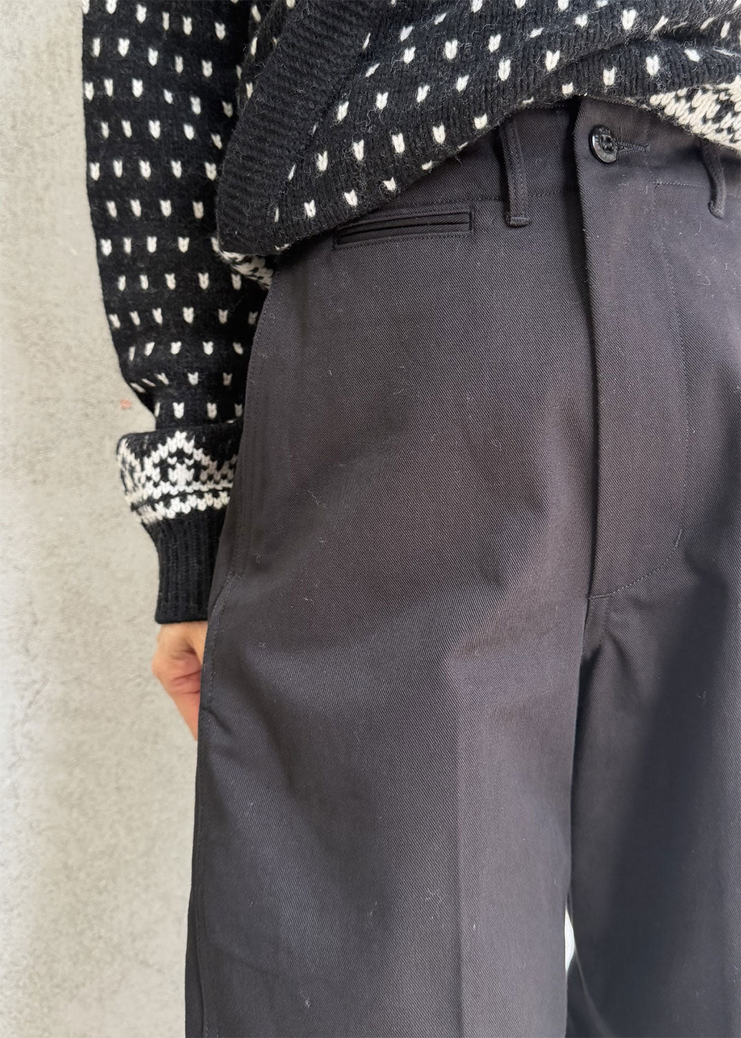 
                  
                    BARREL LEG CHINO TROUSERS
                  
                
