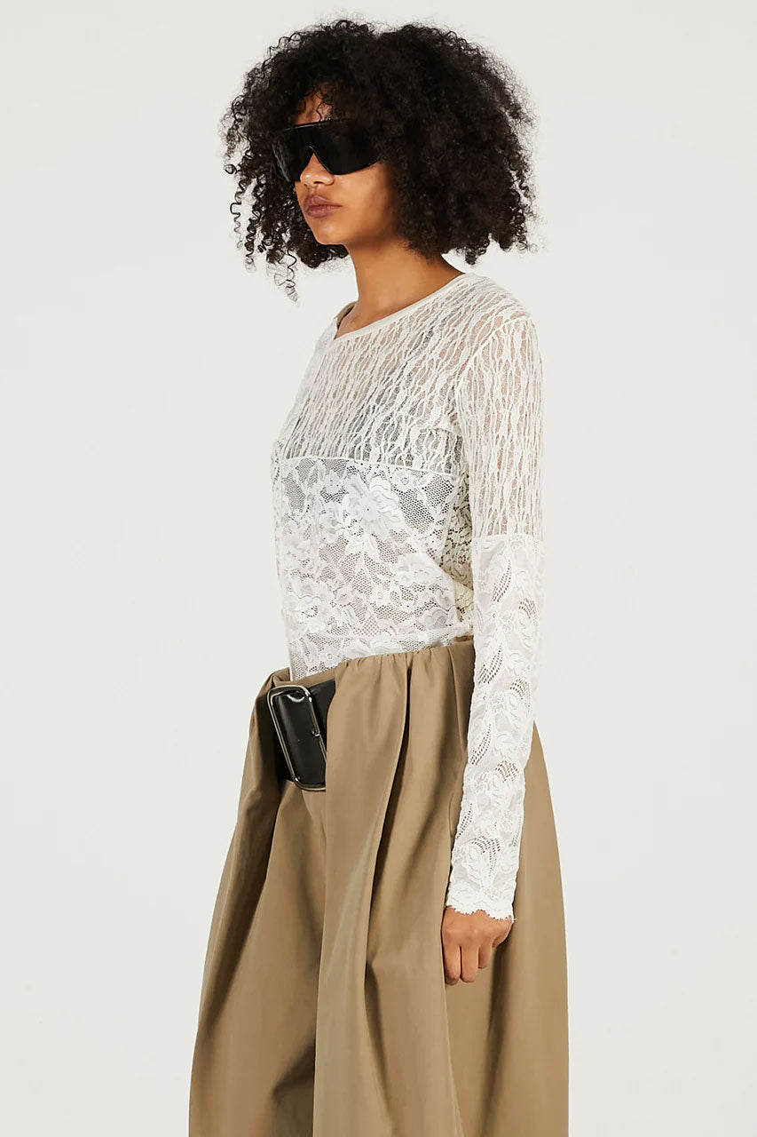 
                  
                    Collage Lace Top-WHITE-
                  
                