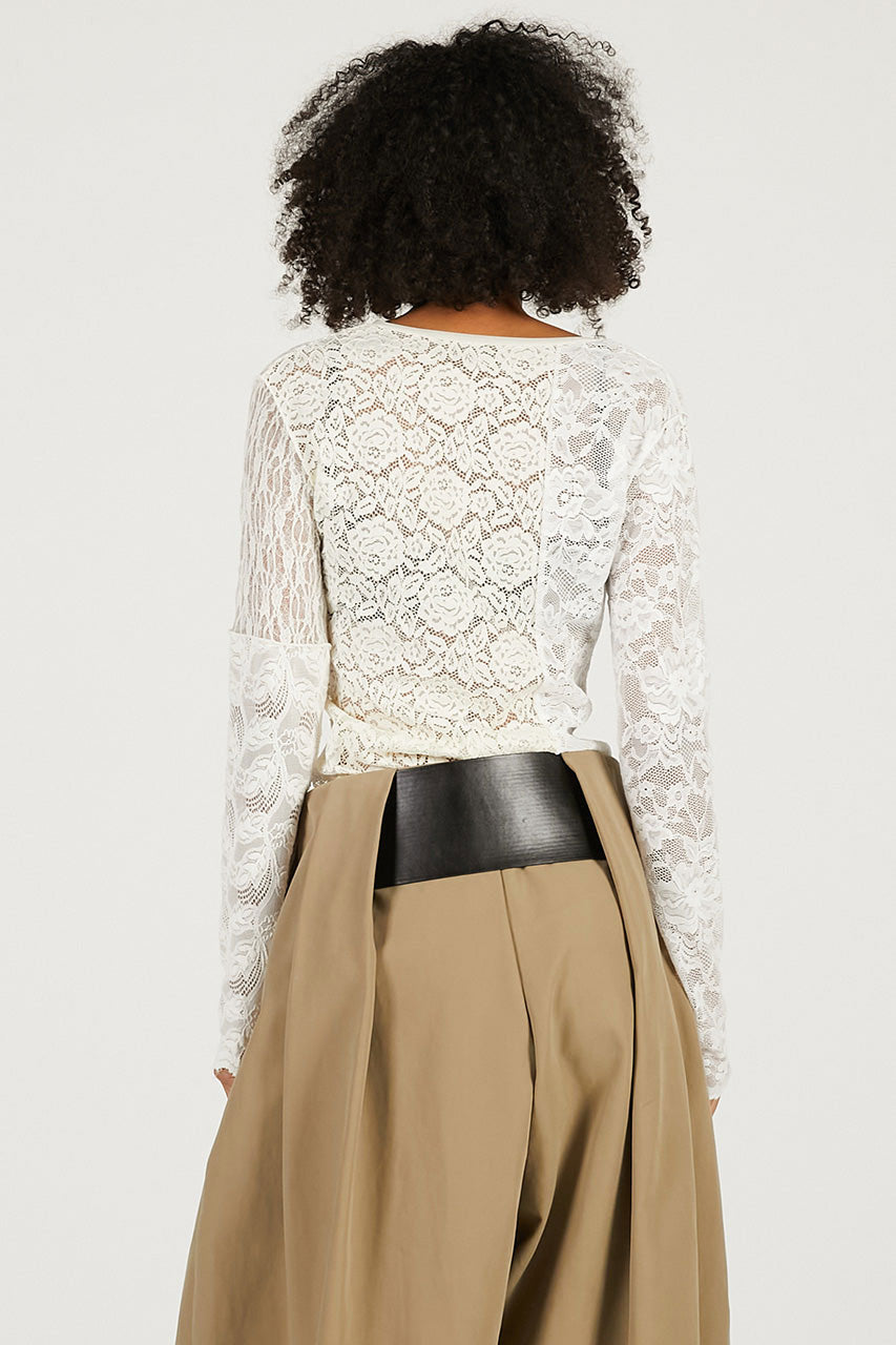 
                  
                    Collage Lace Top-WHITE-
                  
                