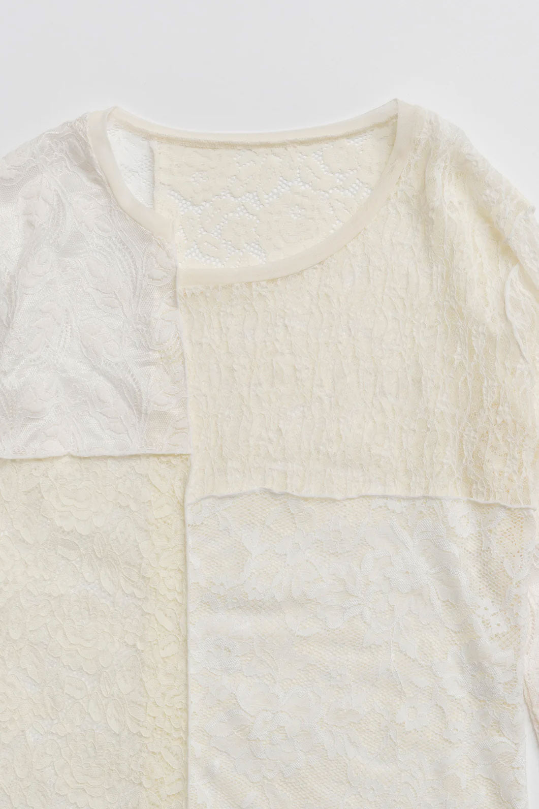 
                  
                    Collage Lace Top-WHITE-
                  
                