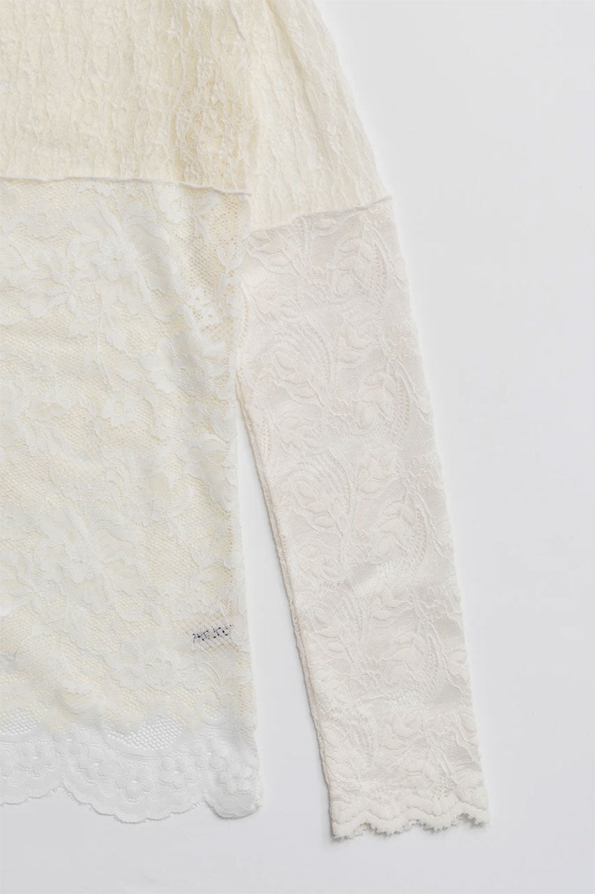 
                  
                    Collage Lace Top-WHITE-
                  
                