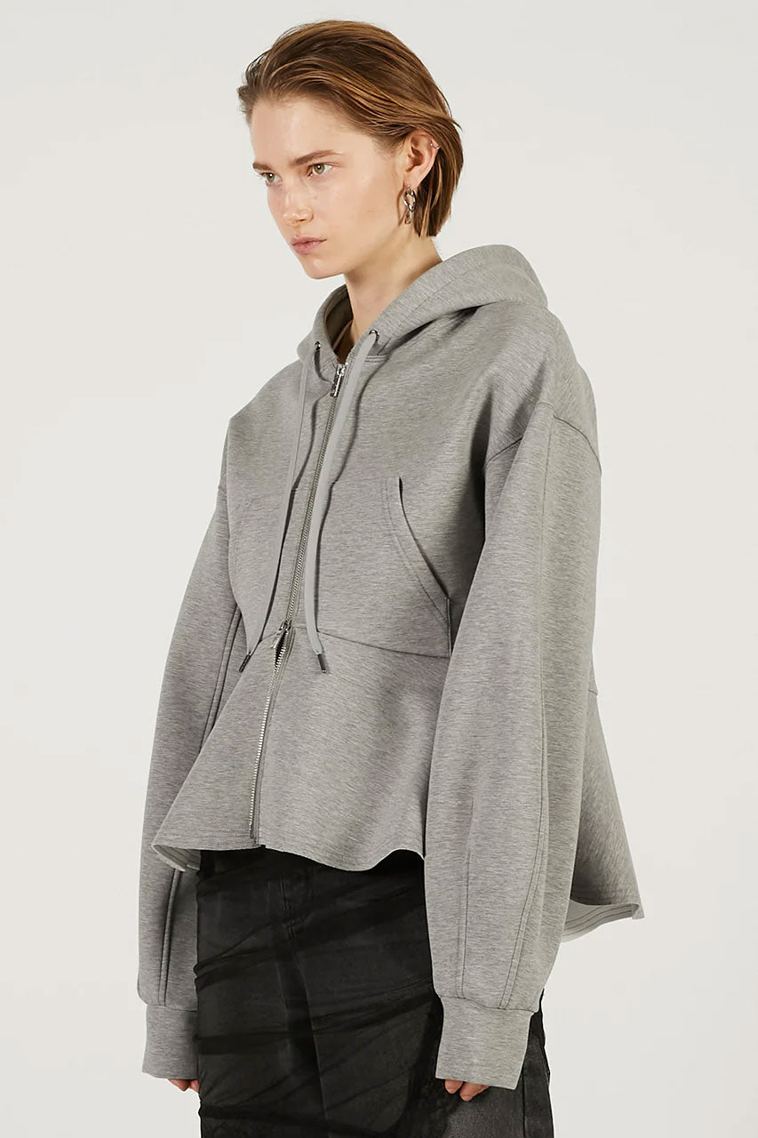 
                  
                    Peplum Hoodie-C.GRAY-
                  
                