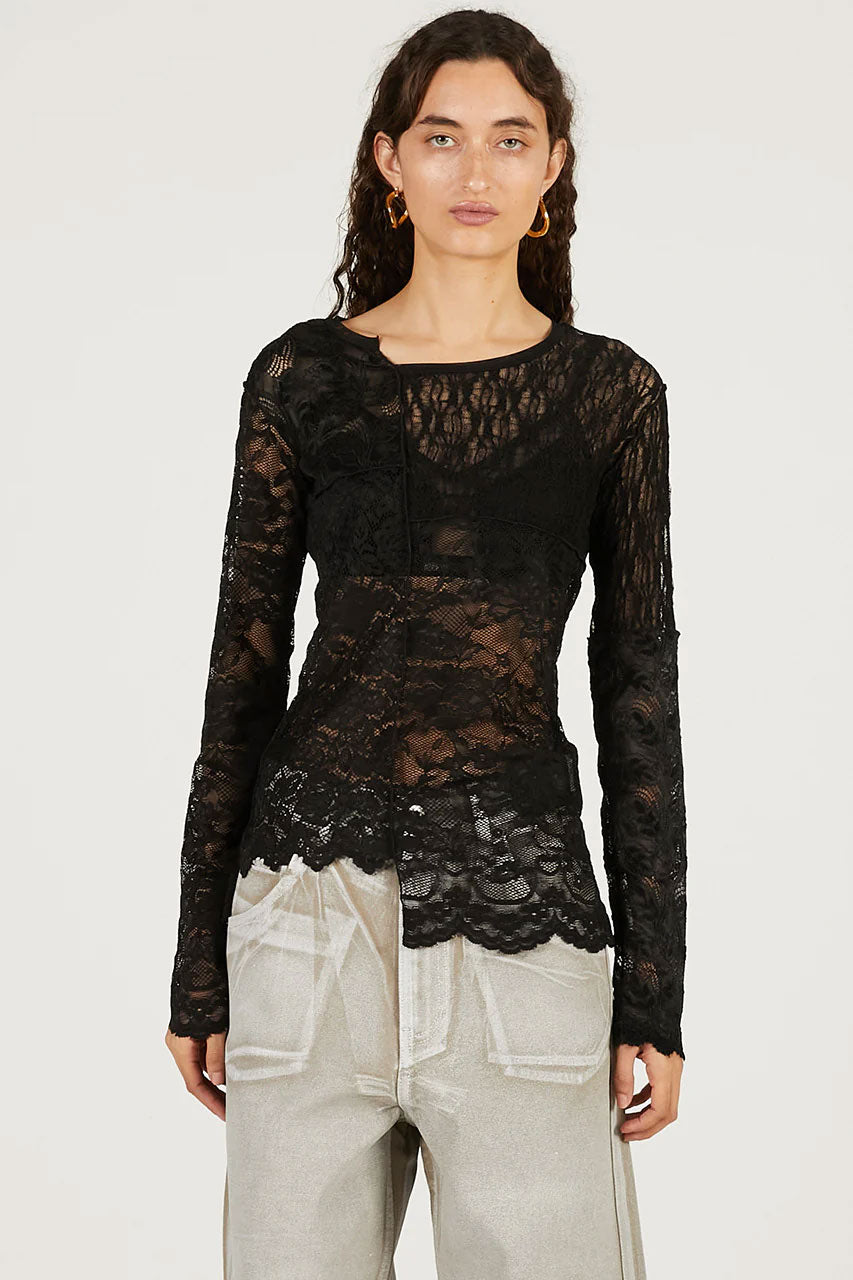 
                  
                    Collage Lace Top-WHITE-
                  
                