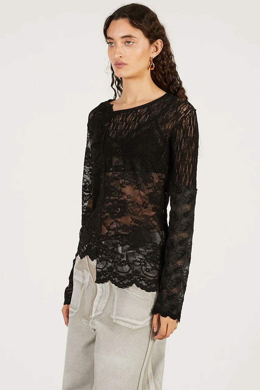 
                  
                    Collage Lace Top-WHITE-
                  
                