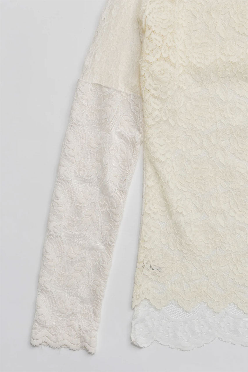 
                  
                    Collage Lace Top-WHITE-
                  
                