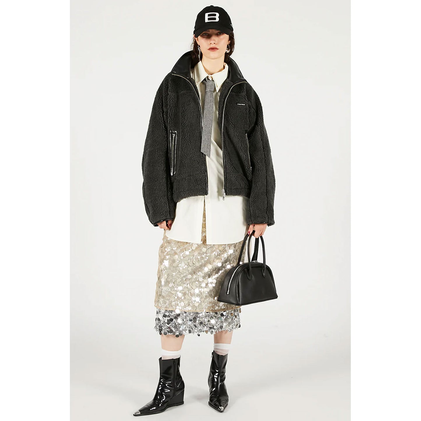 
                  
                    Fleece Jacket-C.GRAY-
                  
                