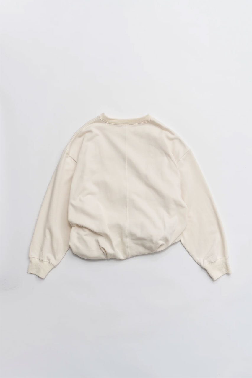 
                  
                    Twisted Belted Sweatshirt-IVORY-
                  
                