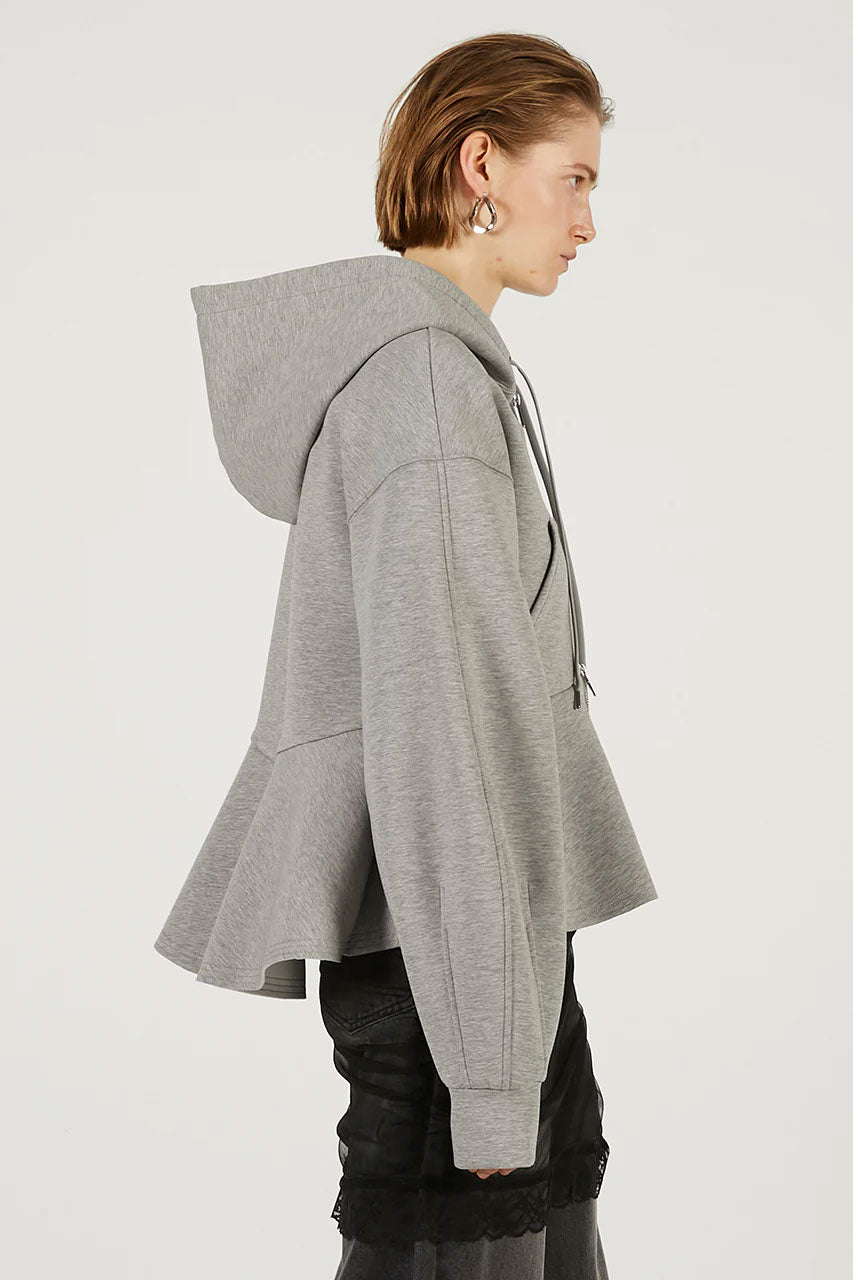 
                  
                    Peplum Hoodie-C.GRAY-
                  
                