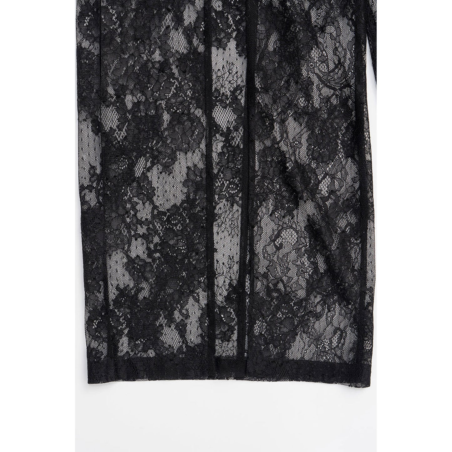 
                  
                    Lace Blocking Satin Pants-BLACK-
                  
                