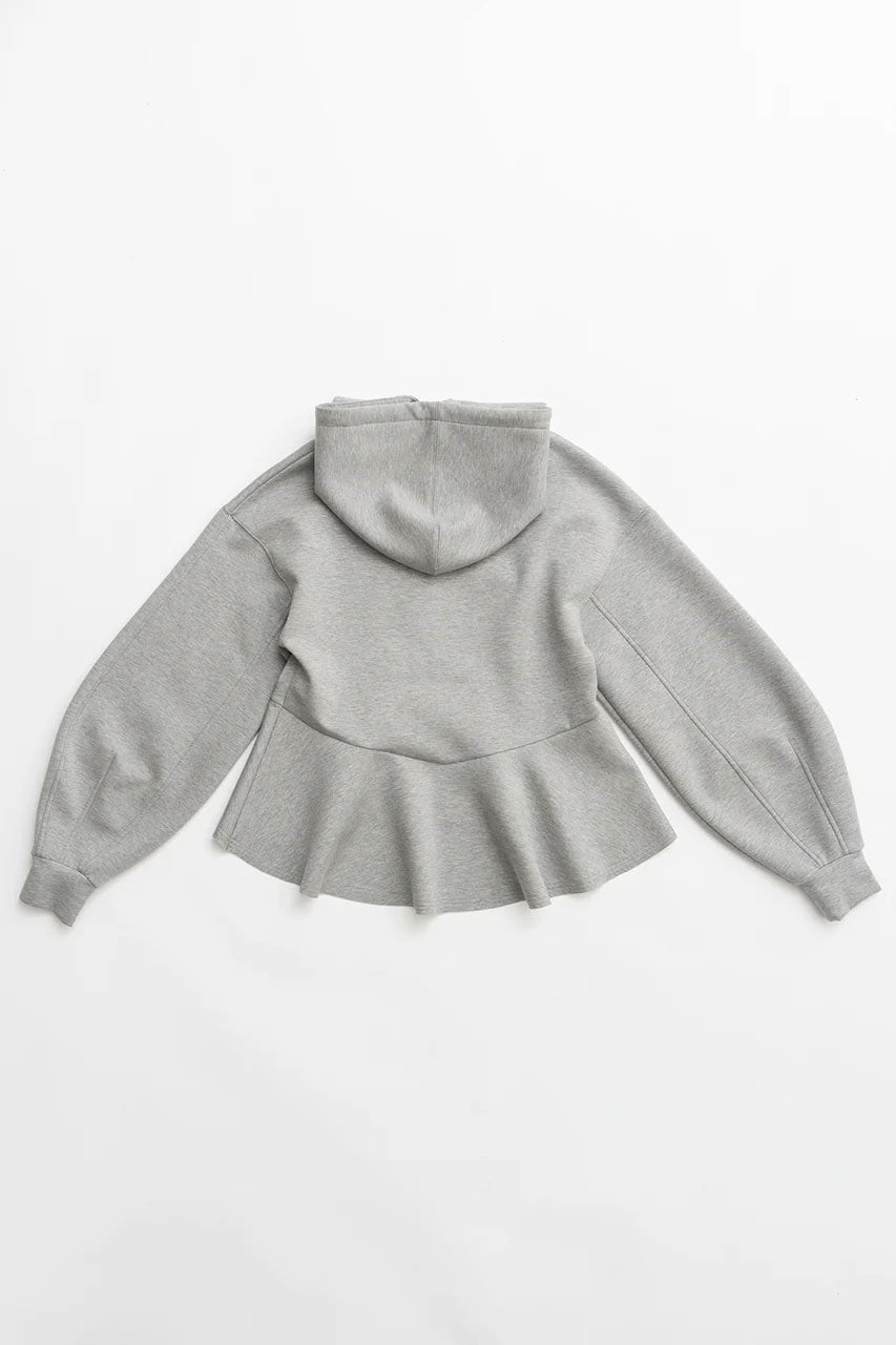 
                  
                    Peplum Hoodie-C.GRAY-
                  
                