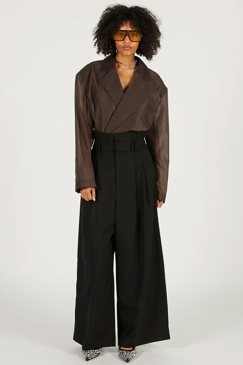 
                  
                    Double-Waist Slacks-BLACK-
                  
                