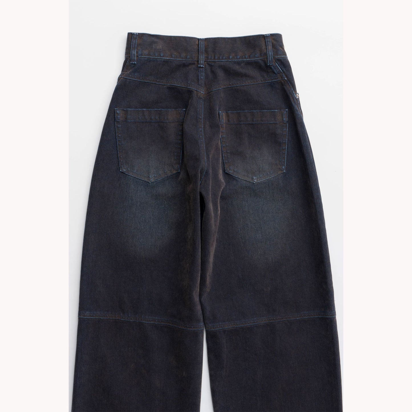 
                  
                    Curved Line Flocked Denim
                  
                