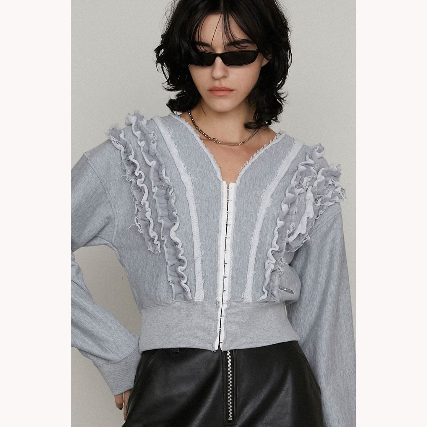 
                  
                    Frills Sweatshirt Cardigan
                  
                