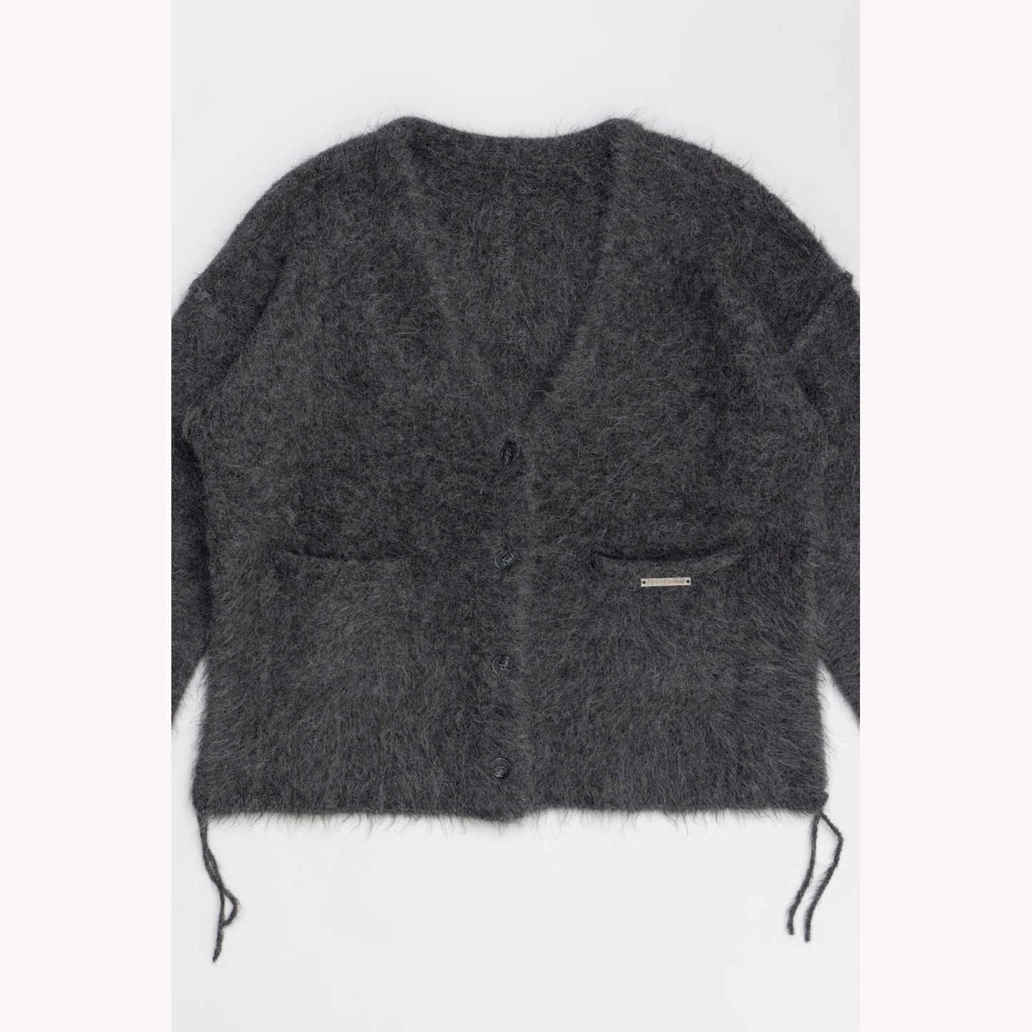 
                  
                    Alpaca Shaggy Cardigan-GRAY-
                  
                