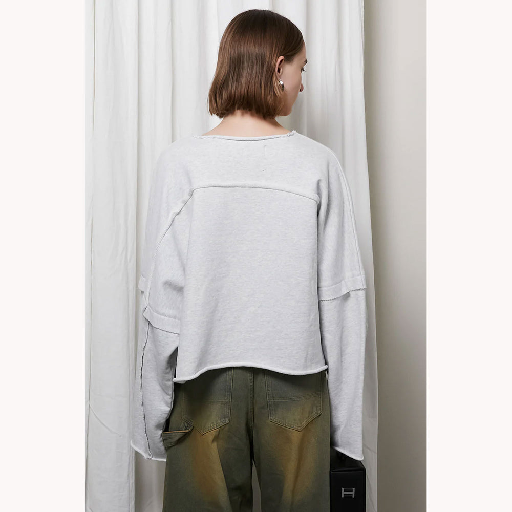 
                  
                    Wide Over Sweatshirt-IVR-
                  
                