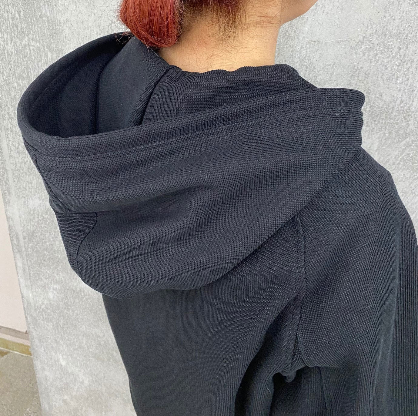 
                  
                    RERACS COTTON RAMIE PEARL KNIT ZIP UP PULLOVER SHORT PARKA -BLACK-
                  
                