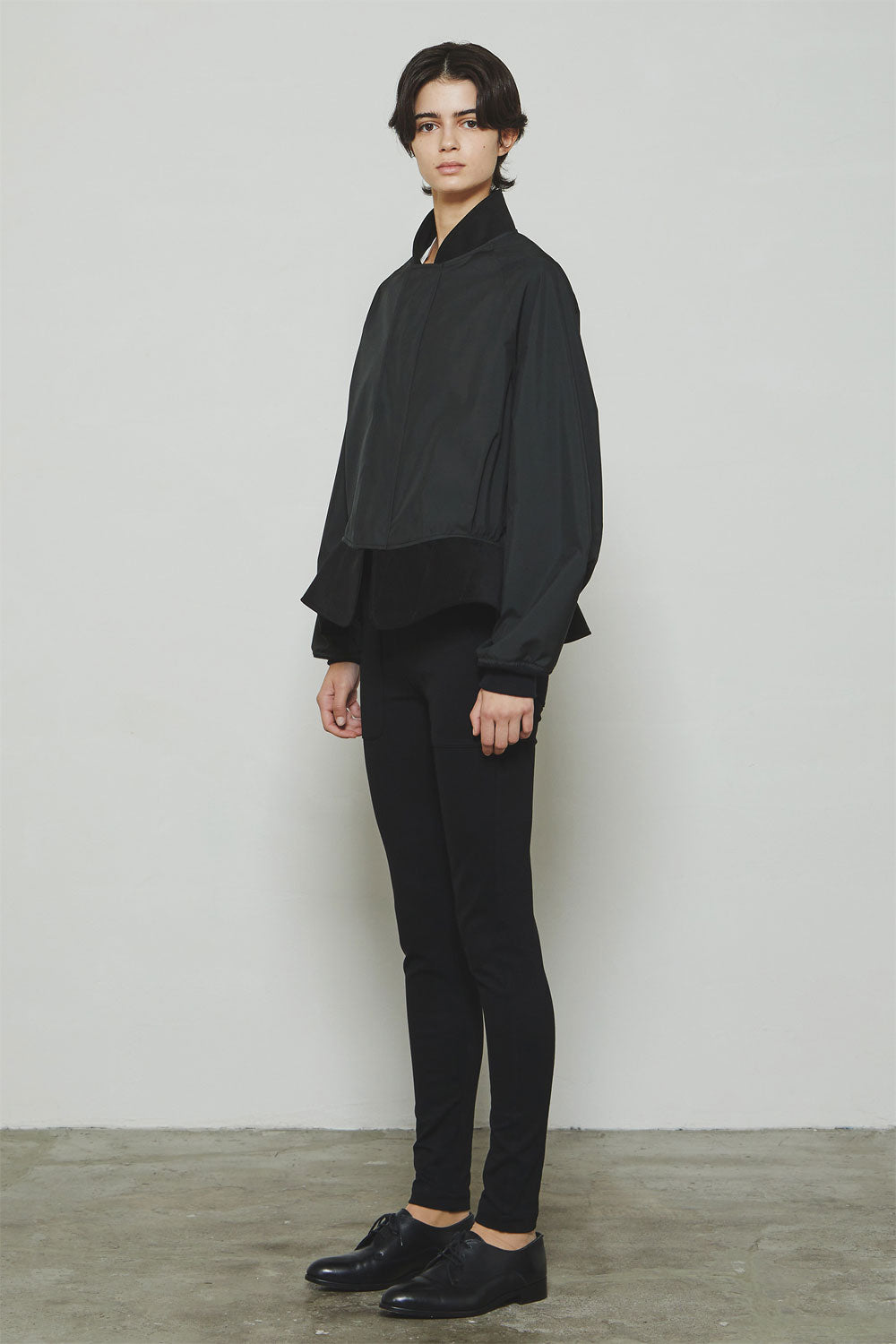
                  
                    RERACS LIGHT SMOOTH BONDING VARSITY PEPLUM JACKET -BLACK-
                  
                
