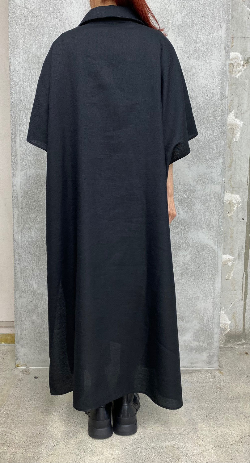 
                  
                    RERACS LINEN/SILK HOPSACK-BLACK-
                  
                