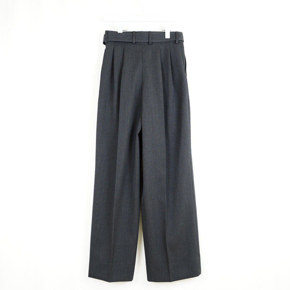 RERACS SUPER TWILL S+S THE SLACKS BELTED 2 TUCK -TOP GRAY- – OBLIGE
