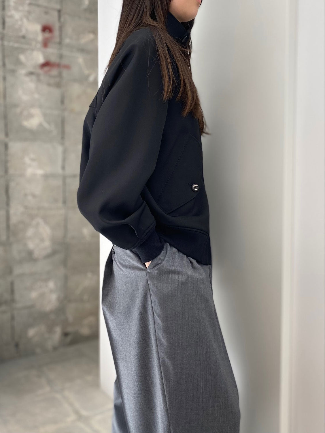 
                  
                    RERACS REBRITISH HARRINGTON JACKET-BLACK-
                  
                