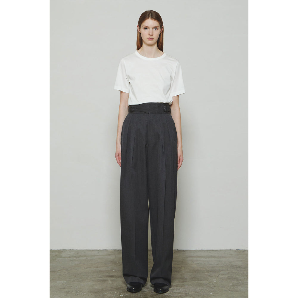 RERACS SUPER TWILL S+S THE GURKHA-TOP GRAY- – OBLIGE