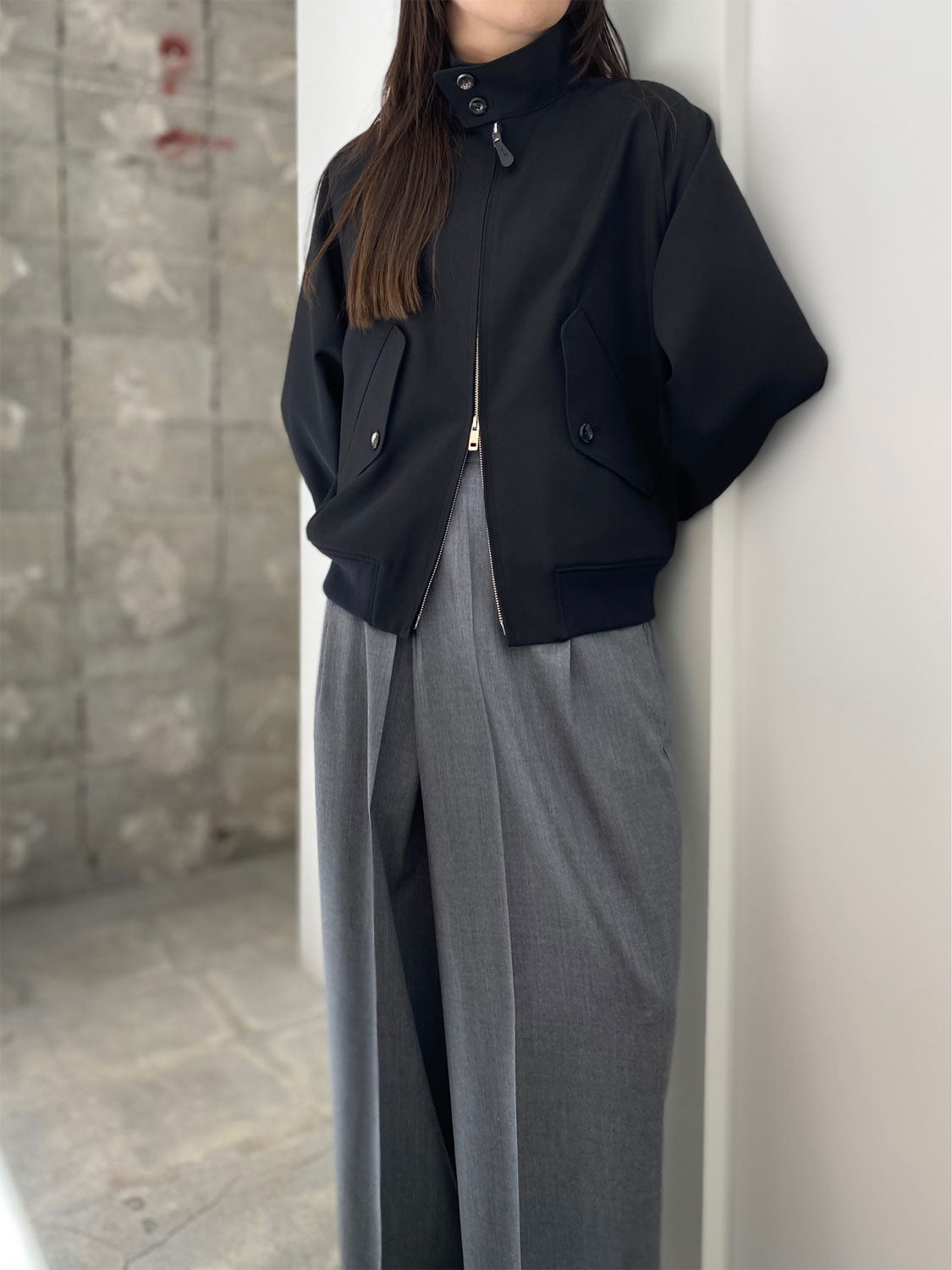 
                  
                    RERACS REBRITISH HARRINGTON JACKET-BLACK-
                  
                