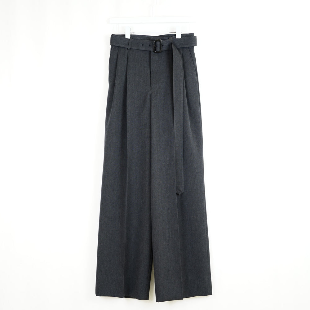 RERACS SUPER TWILL S+S THE SLACKS BELTED 2 TUCK -TOP GRAY- – OBLIGE