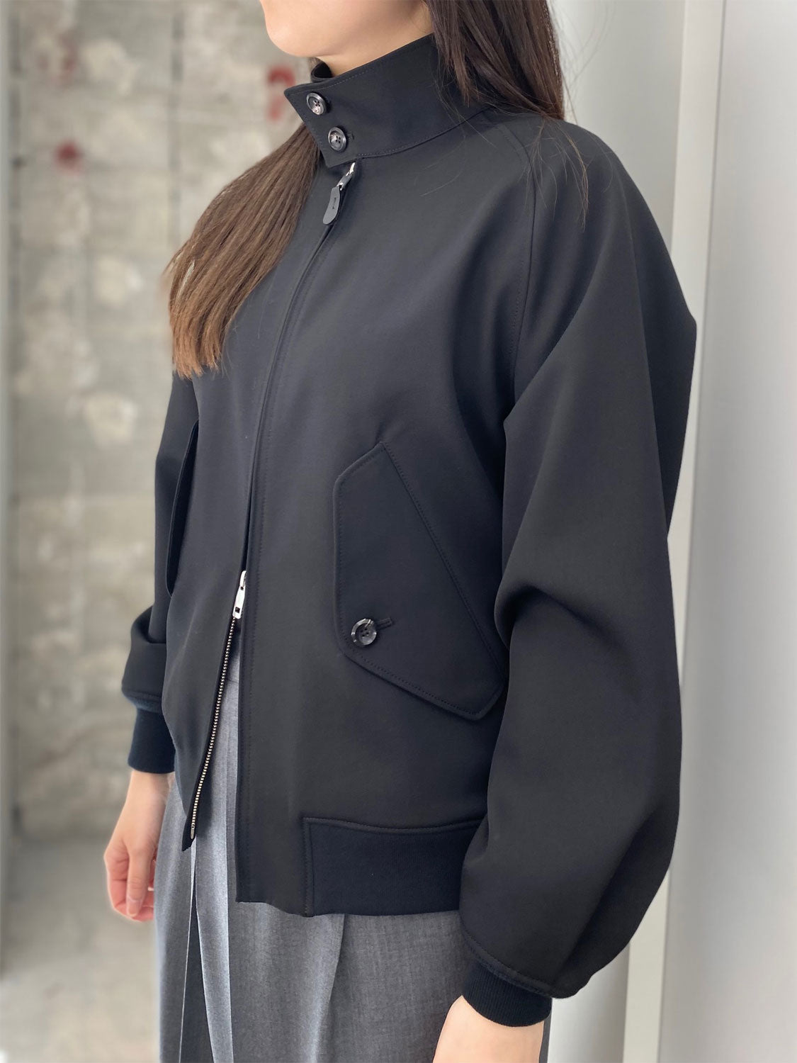 
                  
                    RERACS REBRITISH HARRINGTON JACKET-BLACK-
                  
                