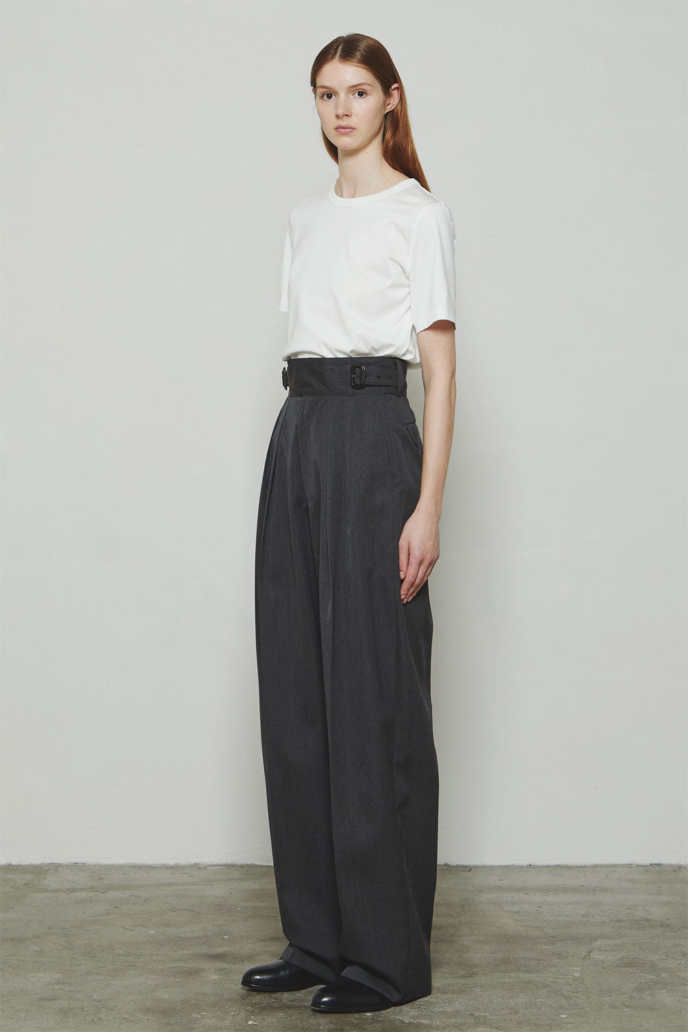 RERACS SUPER TWILL S+S THE GURKHA-TOP GRAY- – OBLIGE
