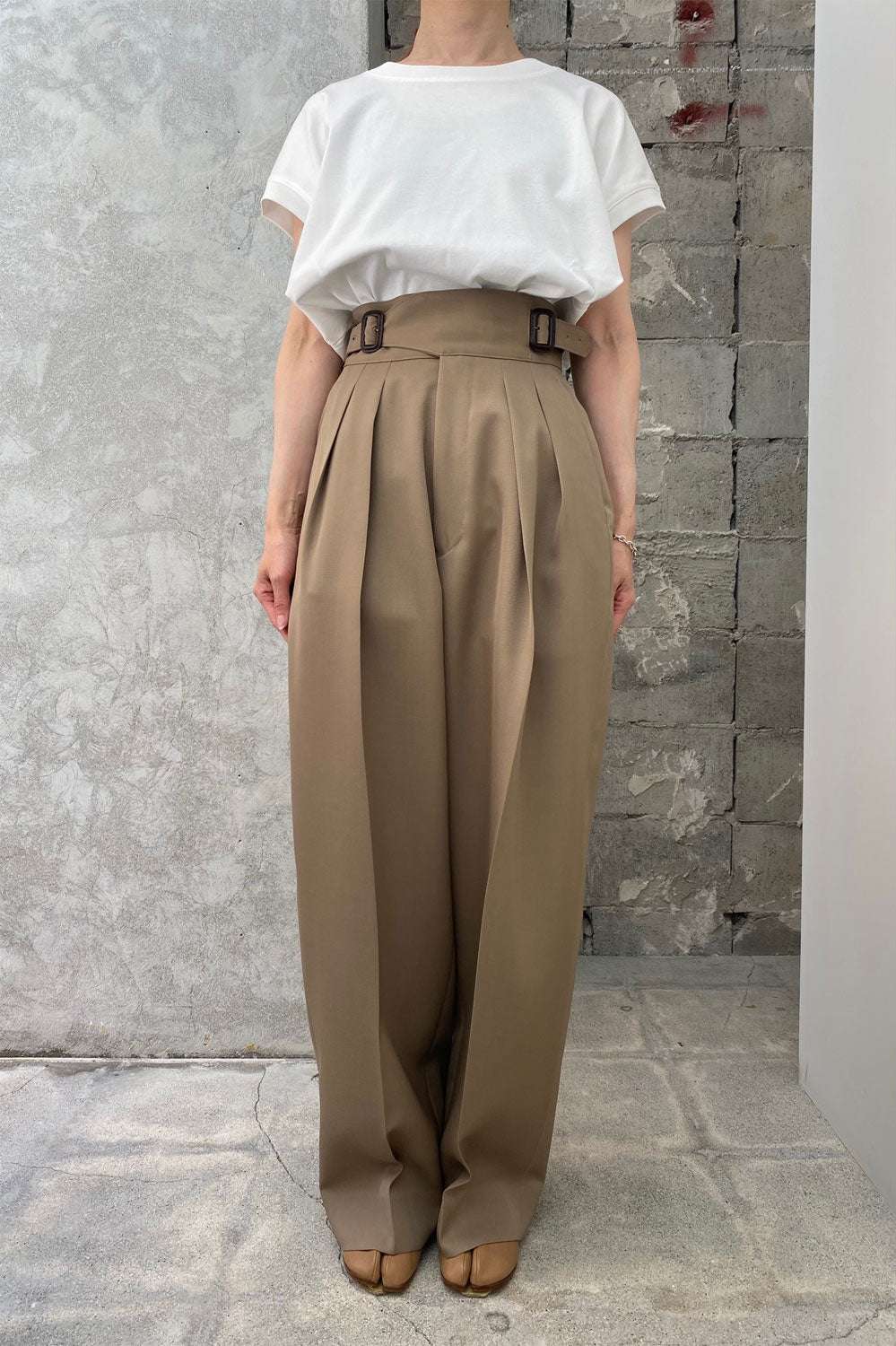 RERACS SUPER TWILL S+S THE GURKHA-TOP GRAY- – OBLIGE