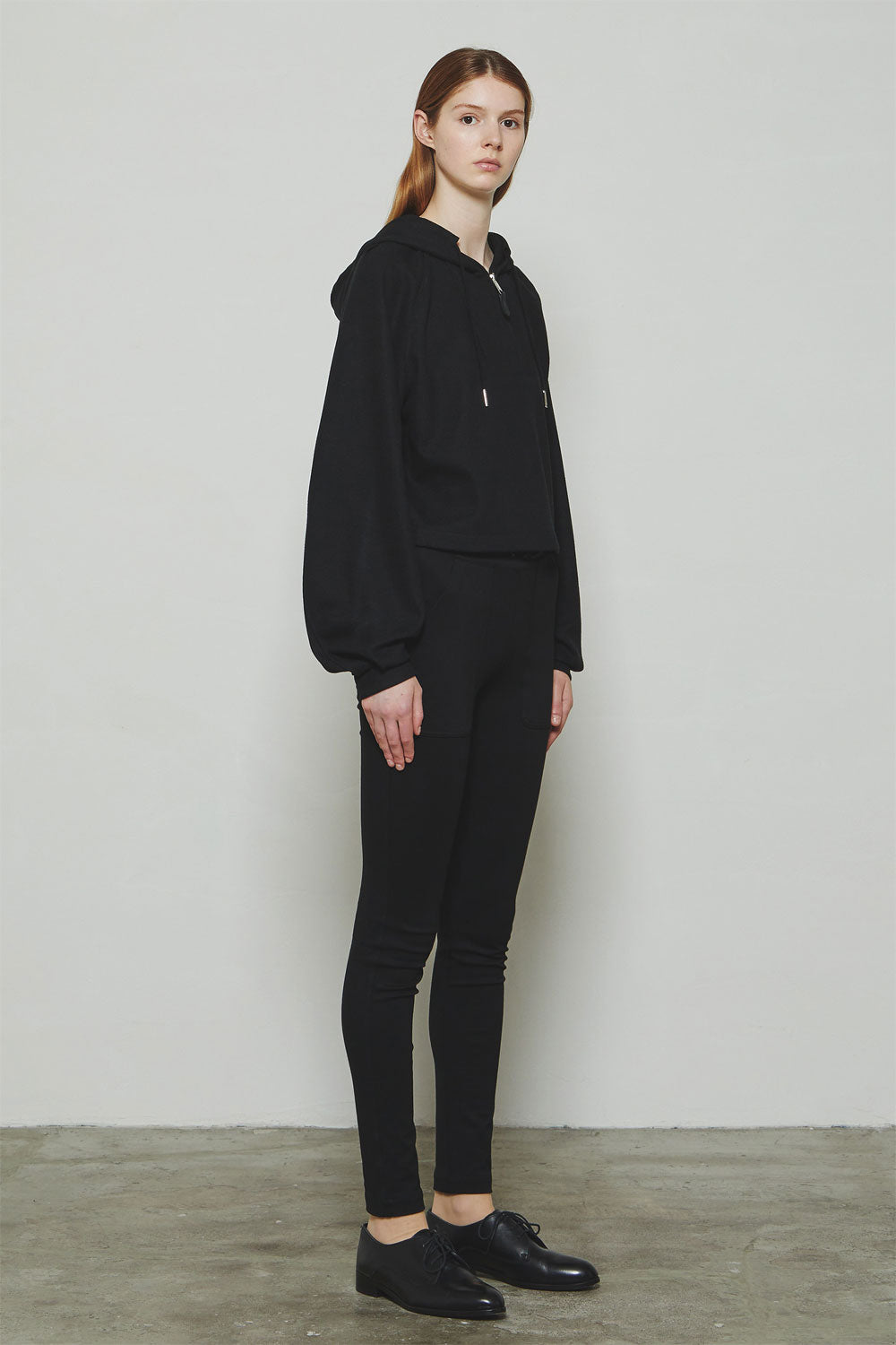 
                  
                    RERACS COTTON RAMIE PEARL KNIT ZIP UP PULLOVER SHORT PARKA -BLACK-
                  
                