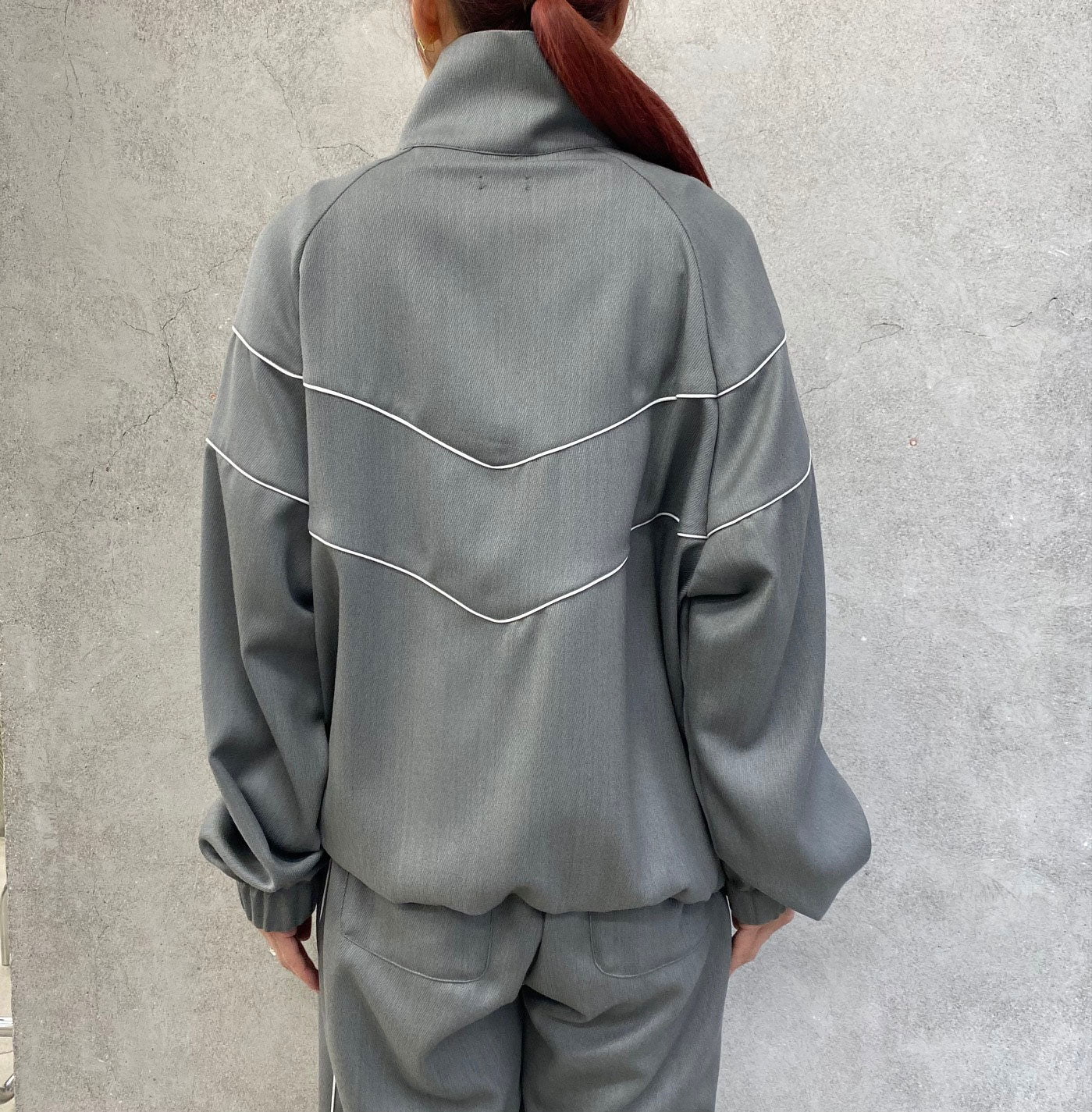
                  
                    TRACK JACKET -GREY GREEN-
                  
                