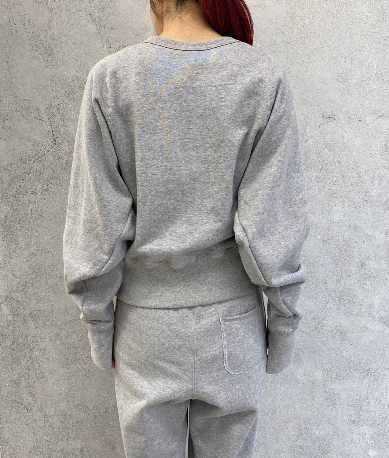 
                  
                    SLIT SLEEVE SWEAT-TAKESUMI GREY-
                  
                