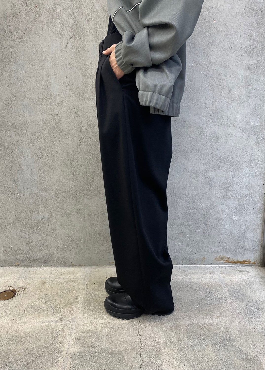 
                  
                    80S TACK PANTS-BLACK-
                  
                