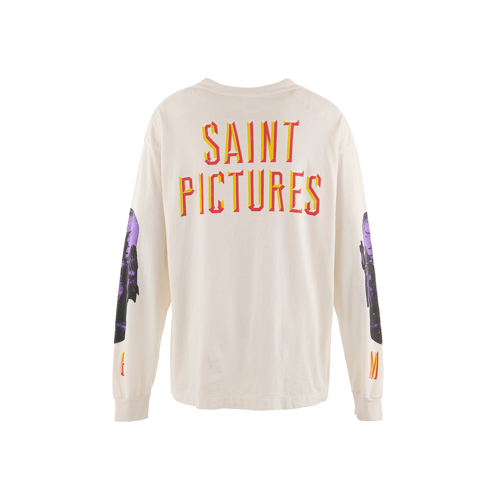 【Saint Mxxxxxx】LS TEE/SAINT PICTURES ホワイト ユニセックス LS TEE SAINT PICTURES – OBLIGE