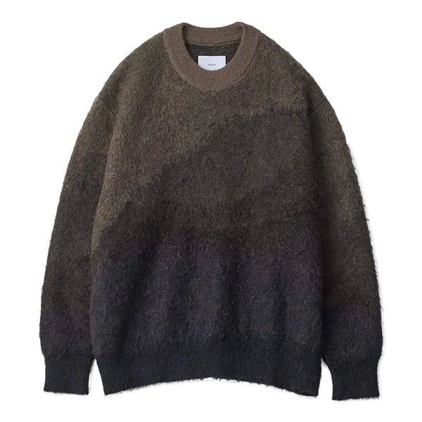 stein mohair knit Glay×Navy size:S Navy blue mesh mohair