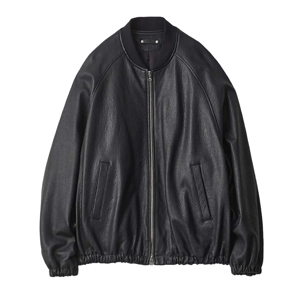 SHRUNK LEATHER ZIP SHORT JACKET