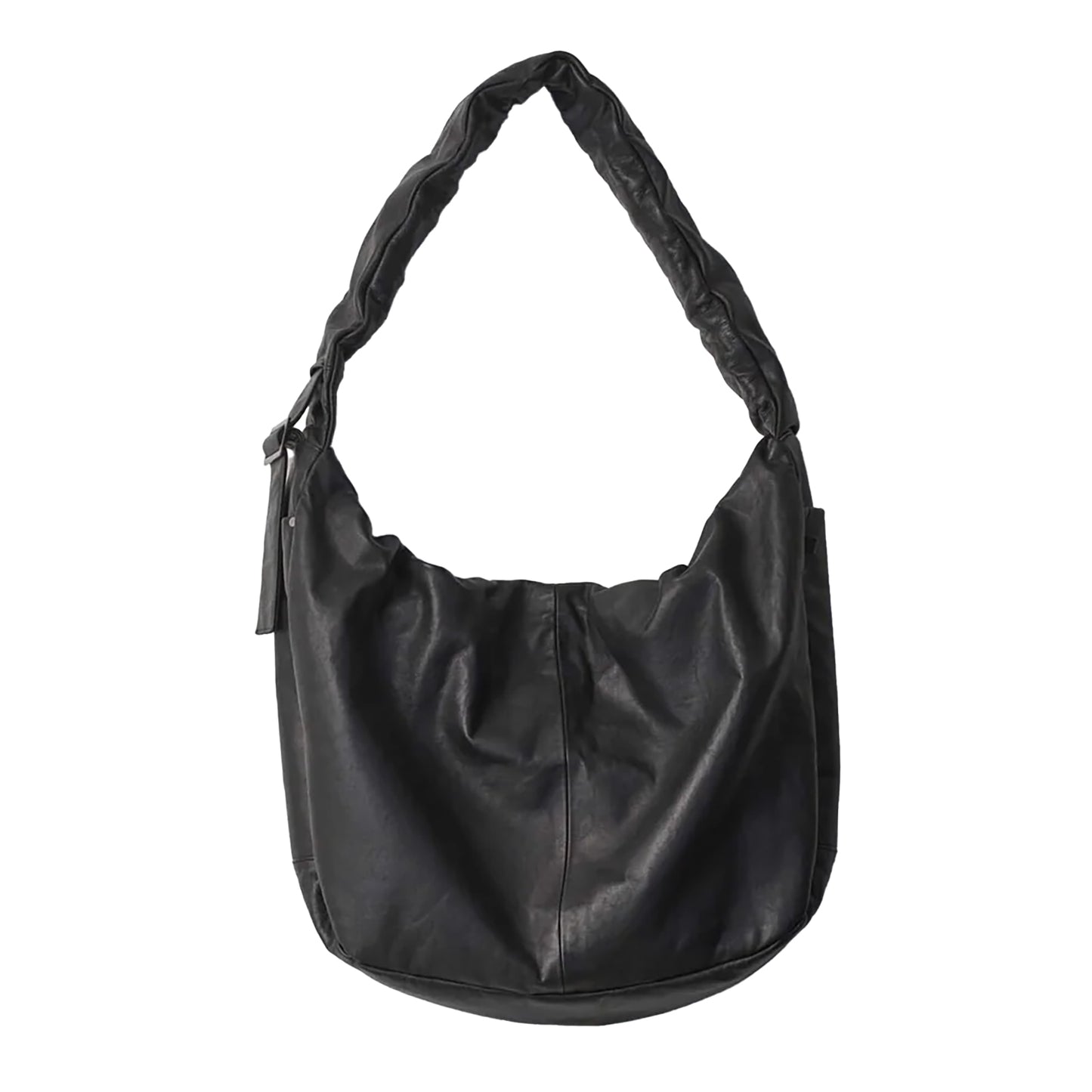 
                  
                    SHIRRING HANDLE LEATHER SHOULDER BAG
                  
                