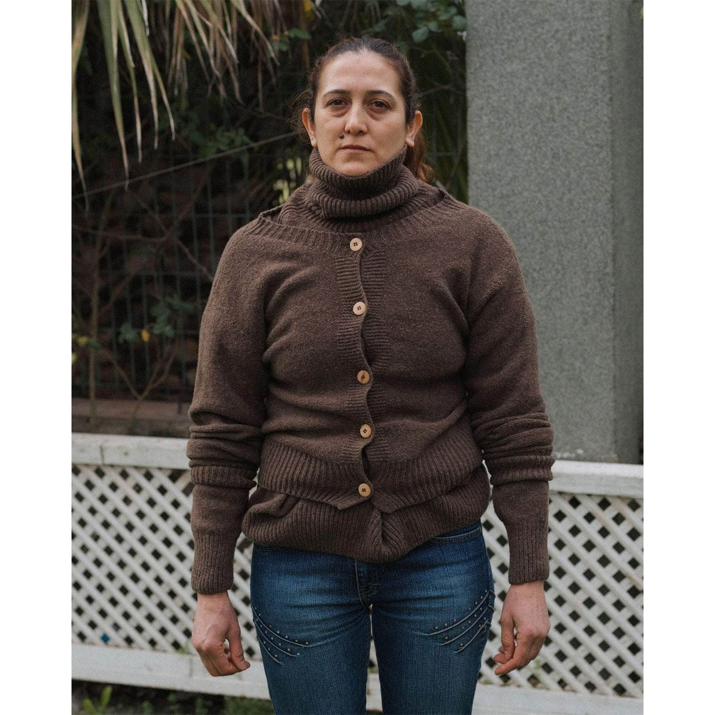 
                  
                    TIER CARDIGAN-BUREL BROWN-
                  
                