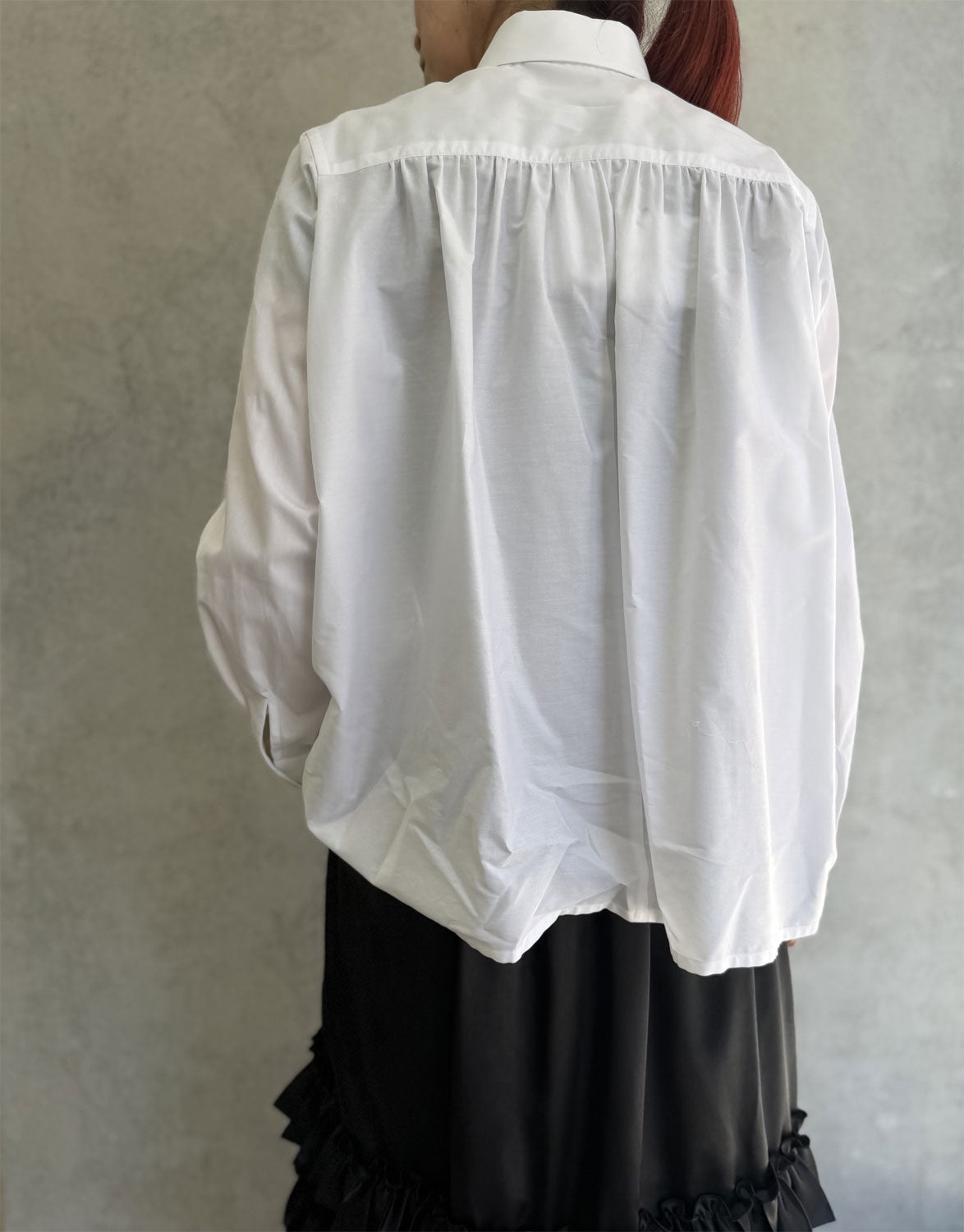 
                  
                    broadcloth gathered shirt
                  
                