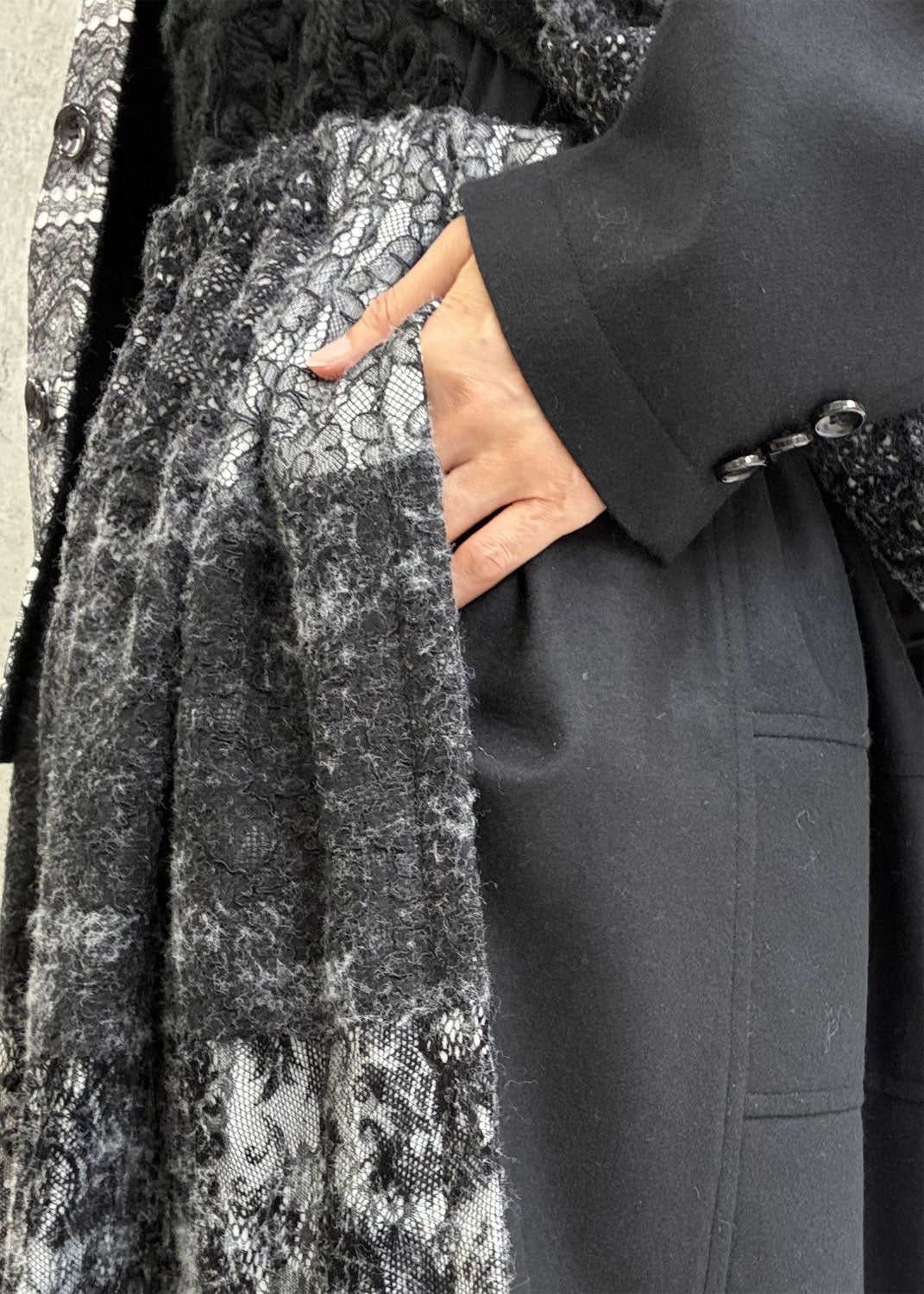 
                  
                    needlelace×wool gathered skirt
                  
                