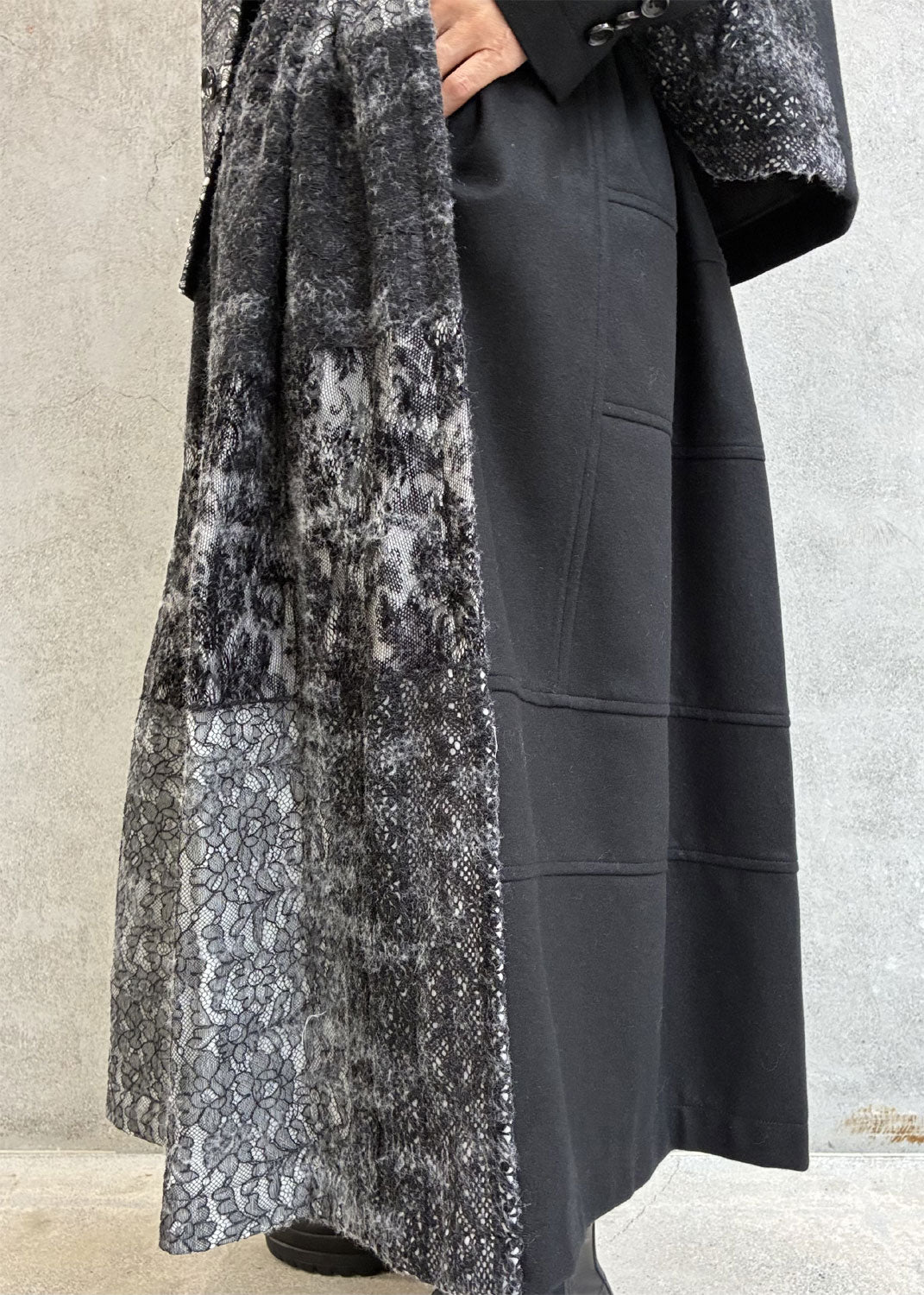 
                  
                    needlelace×wool gathered skirt
                  
                