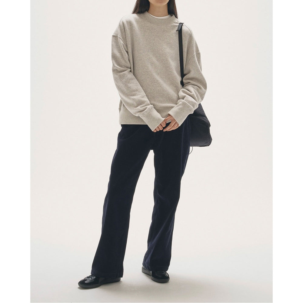 Cotton Brushed Sweat-L/GRY- – OBLIGE