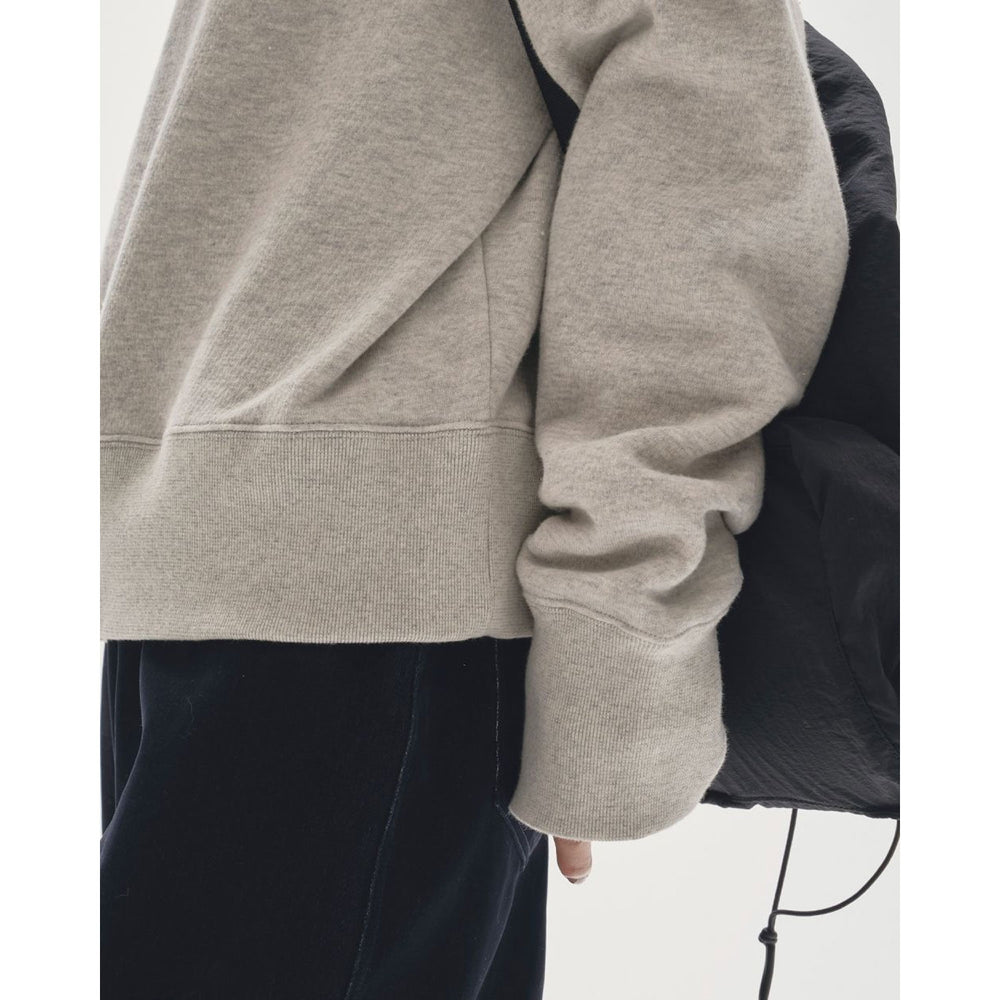 Cotton Brushed Sweat-L/GRY- – OBLIGE