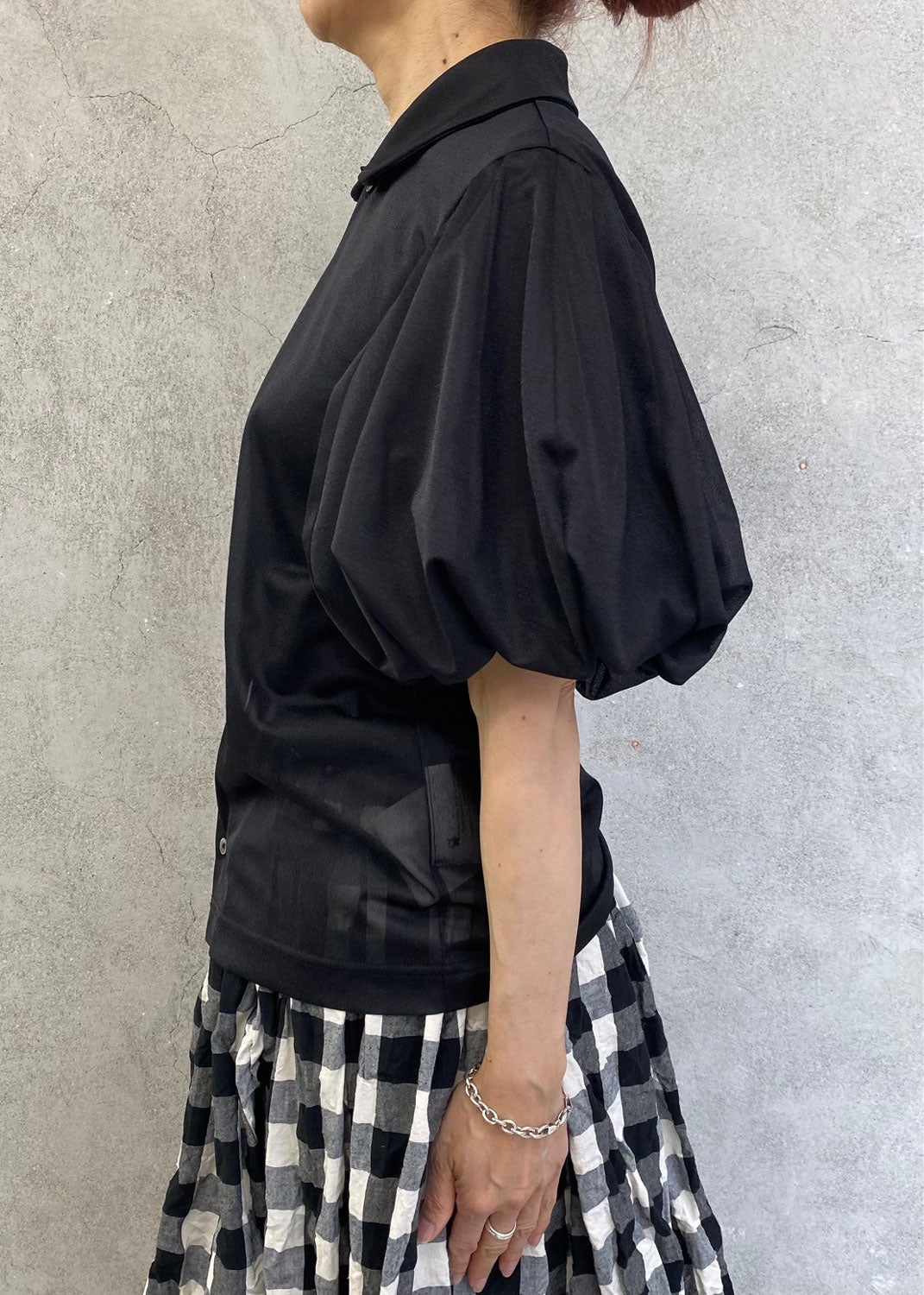 
                  
                    シアーバルーンスリーブTOPS-BLACK-
                  
                