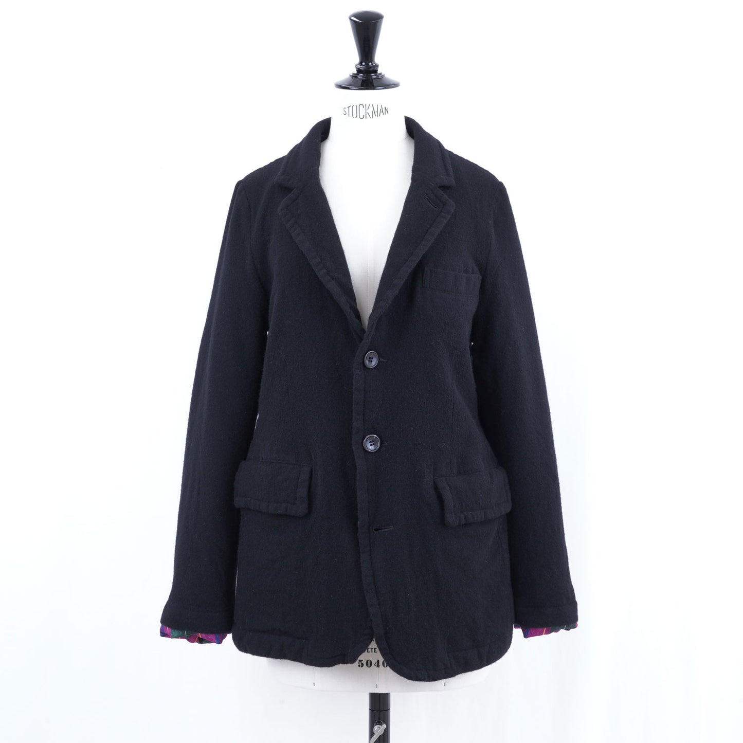 
                  
                    Boiled Wool 3-Button Jacket
                  
                
